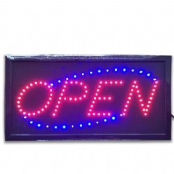 Square open sign