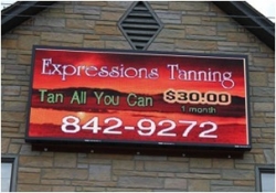 Three Colors LED Sign